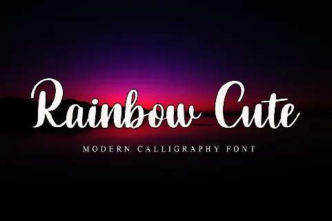 Rainbow Cute font