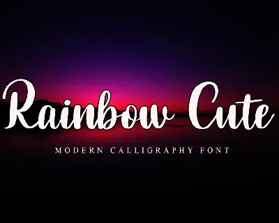 Rainbow Cute font