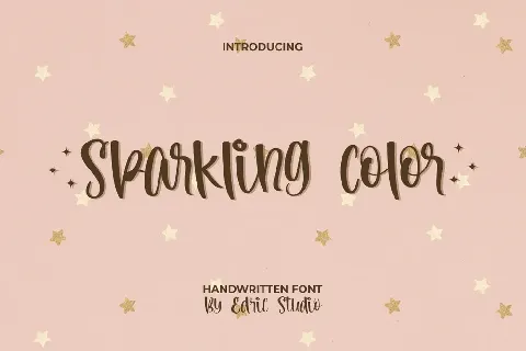 Sparkling Color font