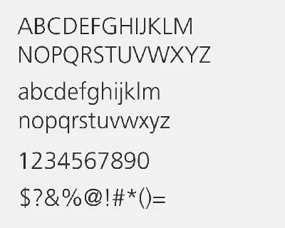 Frutiger Free Alternatives font