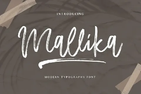 Mallika Brush font