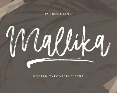Mallika Brush font