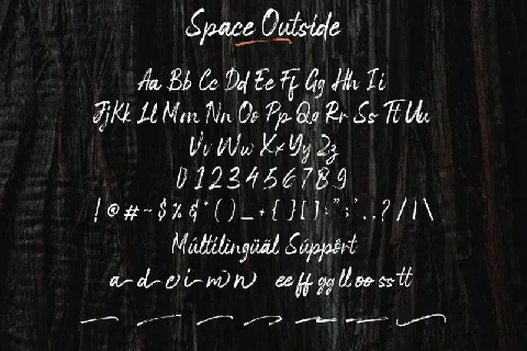 Space Outside Brush font