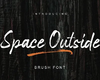 Space Outside Brush font