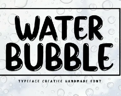 Water Bubble Script font