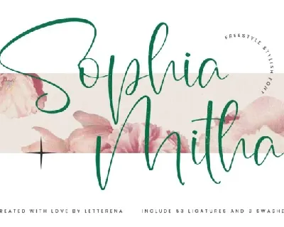 Sophia Mitha font