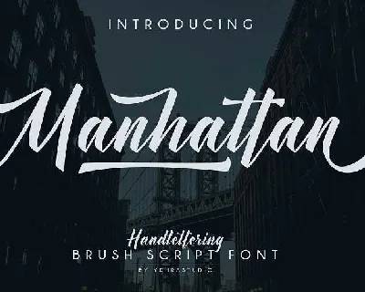 Manhattan Script Free Download font