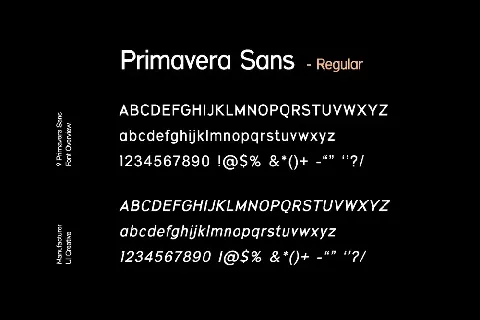 Primavera Sans font