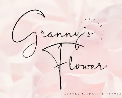 Granny’s Flower font
