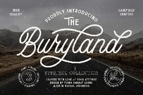 Buryland Script font
