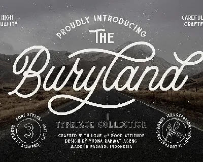 Buryland Script font