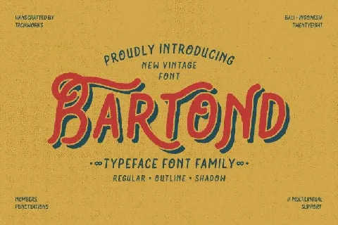 Bartond Typeface font