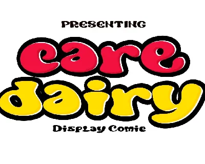 Care Dairy font