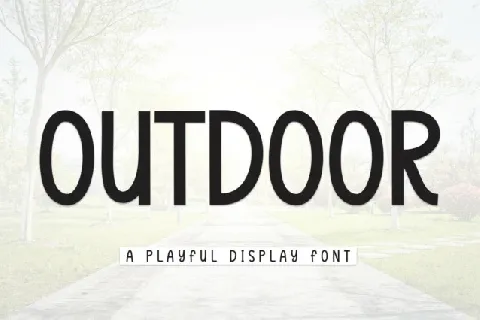 Outdoor Display font