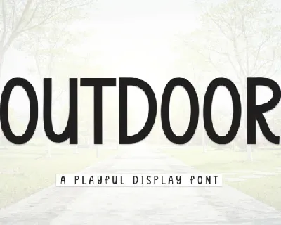 Outdoor Display font