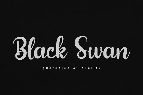 Black Swan font