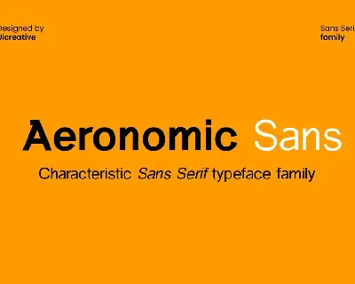 Aeronomic Sans font