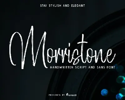 Morristone Brush font