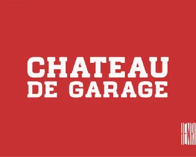 Chateau de Garage font