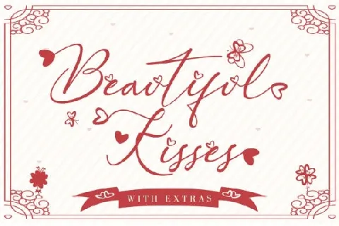 Beautiful Kisses Script font