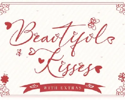 Beautiful Kisses Script font