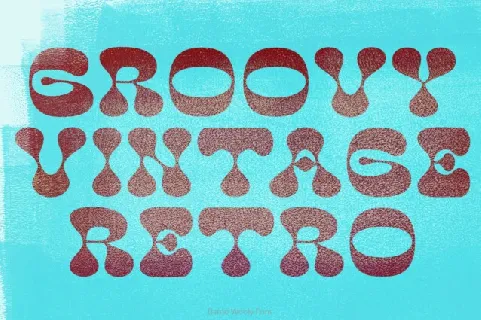 Barno Wooly Retro font