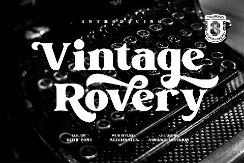 Vintage Rovery font