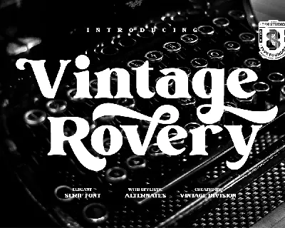 Vintage Rovery font