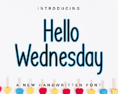 Hello Wednesday Display font