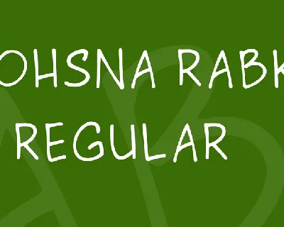Irohsna Rabka font