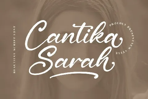 Cantika Sarah Script font