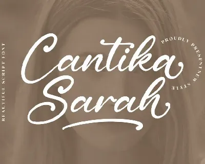 Cantika Sarah Script font