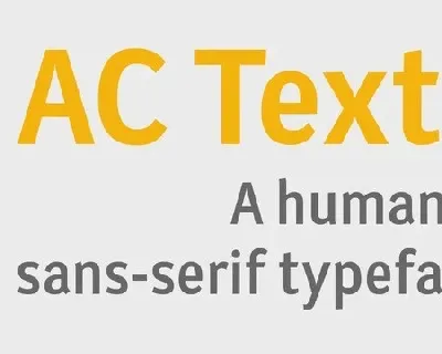 AC Texto Sans Serif font