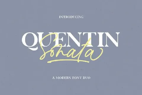 Quentin Sonata Handwritten font