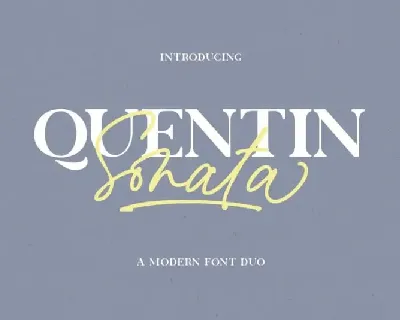 Quentin Sonata Handwritten font