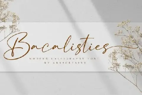 Bacalisties Script font