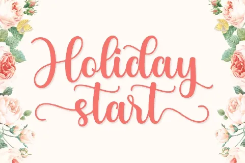 Holiday Start font