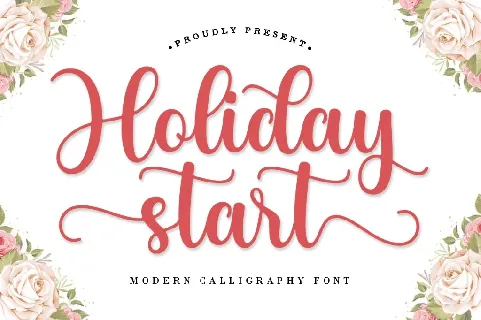 Holiday Start font