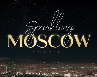 Sparkling Moscow font