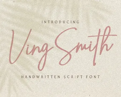 Ving Smith font