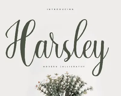 Harsley font