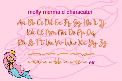 molly mermaid font