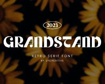 GRANDSTAND font