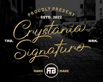 Crystania font