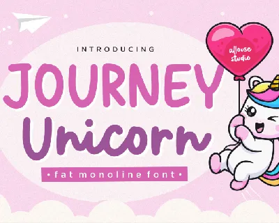Journey Unicorn font