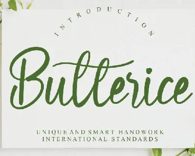 Butterice Script font
