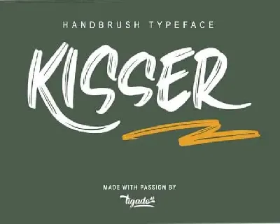 Kisser Brush font