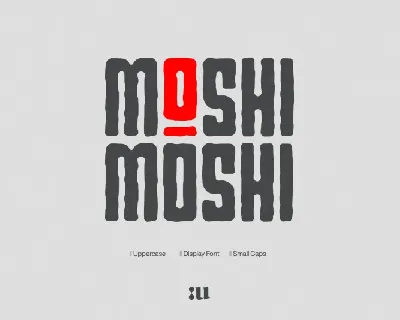 Small Moshi Moshi font