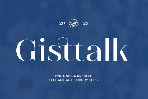 Gistalk font