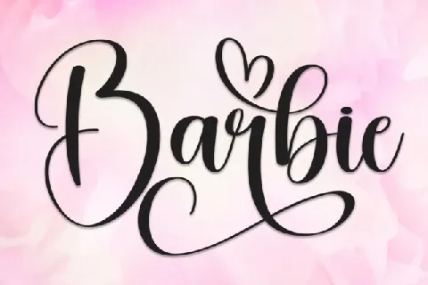 Barbie Script font